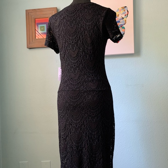 NWT Velvet by G&S black lace dress - Picture 6 of 14
